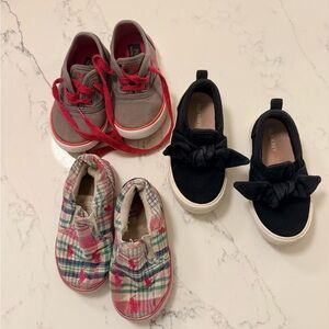 Girls size 7 sneaker bundle Polo Ralph Lauren, Old Navy
